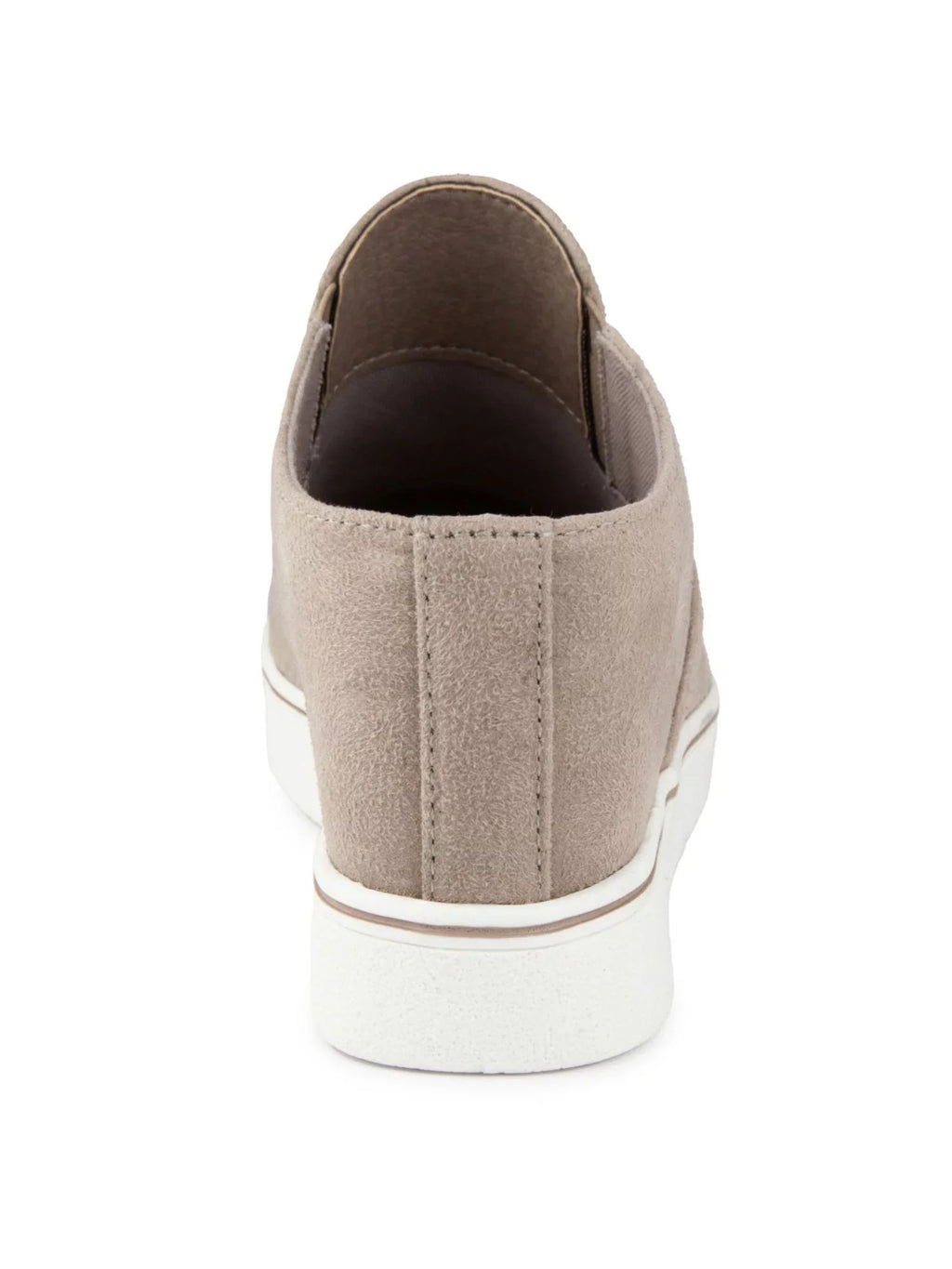 M Beige SUGAR Kallie Heel Sides Cushioned Slip Sneakers On Goring Almond Toe On Womens Athletic Wedge 9 Hidden