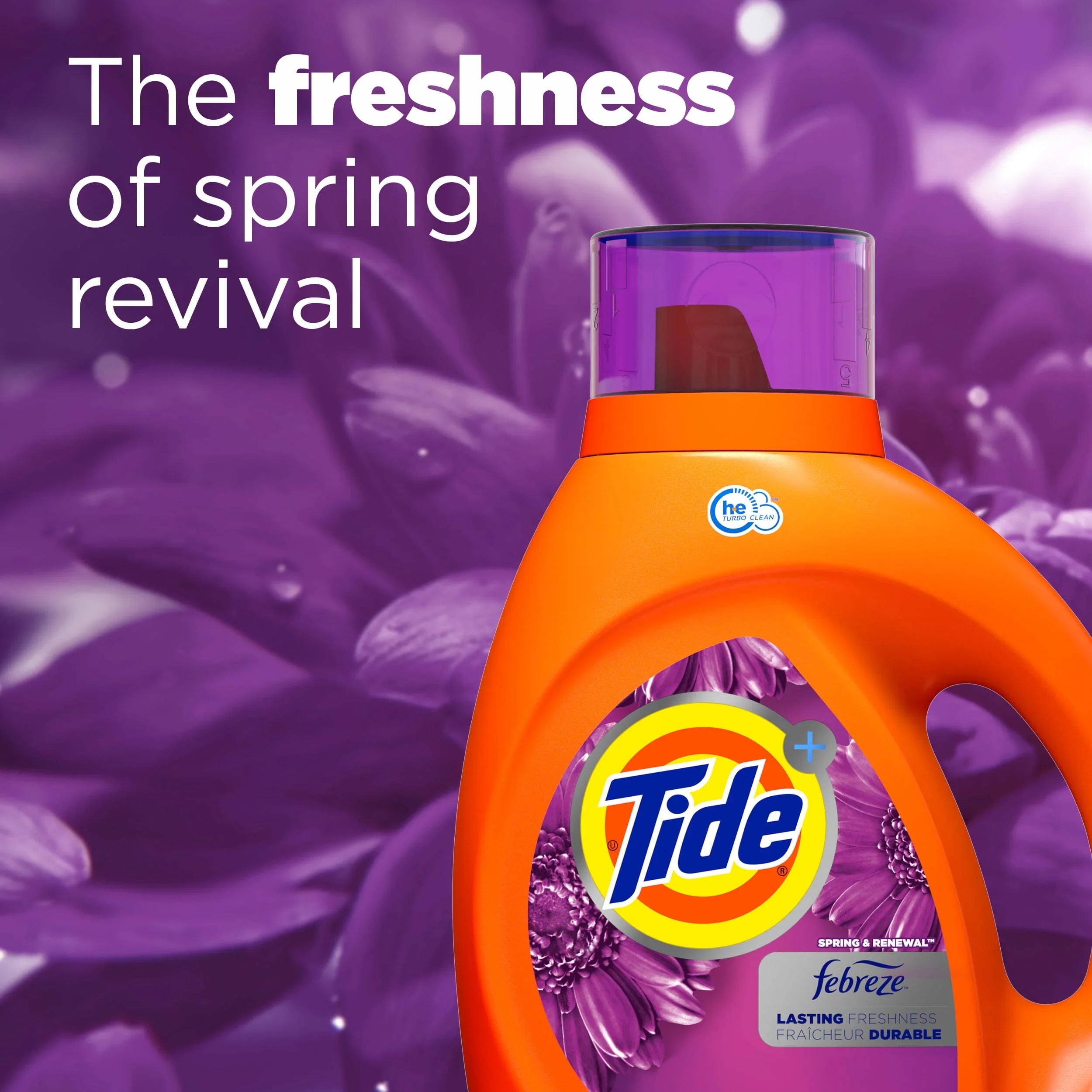 oz Renewal Tide 59 Laundry Liquid Loads Spring & fl 92 HE, Detergent,