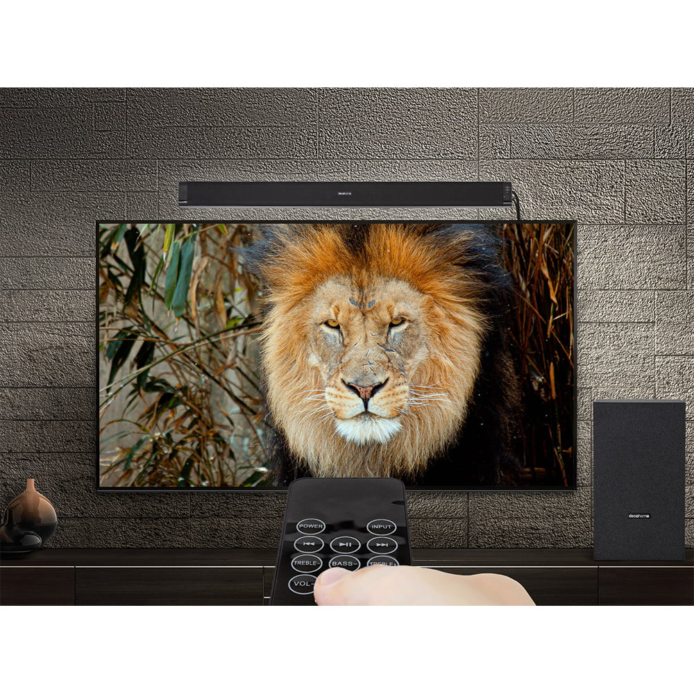 Screen 2020 Wall (2020) Mount, TV 43-inch Surge Cleaner with TV 4K LED UHD Deco Adapter, Essentials Gear with Bundle 6-Outlet X800H Subwoofer, Soundbar XBR43X800H 60W and Smart