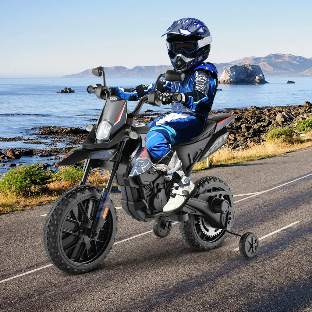 Ride-on Power, Foxhouse1 Battery Kids Motorcycle Blue LED 12V with - Electric Headlights Color