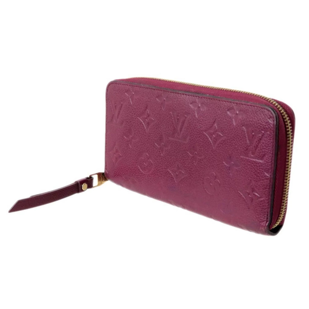 Amplant (Fair) M68571 Monogram Pre-Owned Long Cherry Zippy Berry Wallet