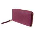 Amplant (Fair) M68571 Monogram Pre-Owned Long Cherry Zippy Berry Wallet