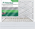 Filterbuy Pleated AC Filters 8 HVAC Air 12x25x2 (4-Pack) Furnace MERV