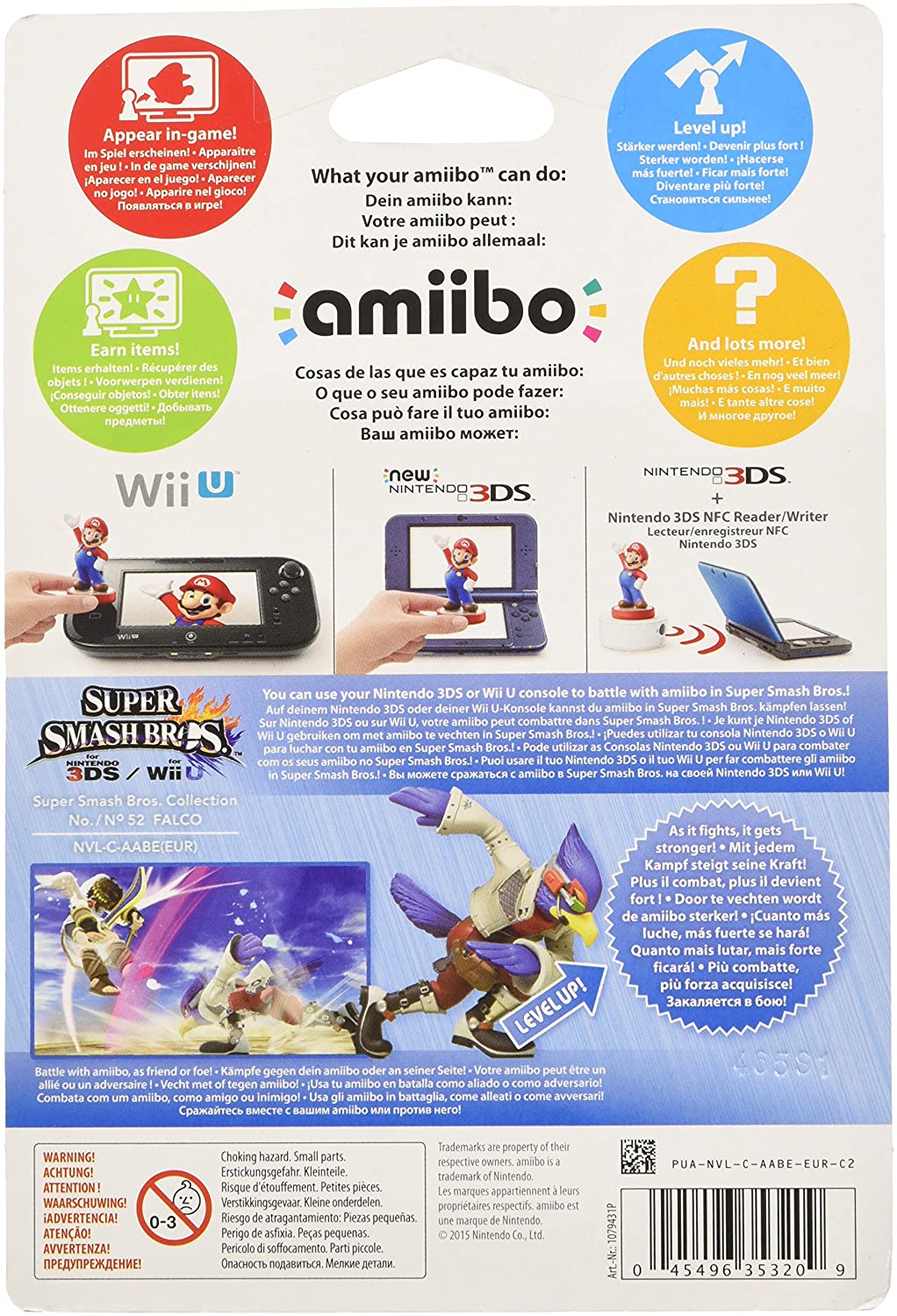 Falco Wii amiibo Version (Nintendo No.52 U/3DS) European