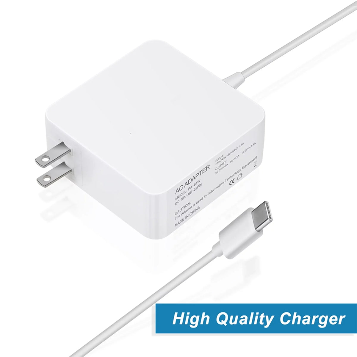PSU AC Laptop 65W Compatible 2-in-1 Replacement Charger for White P82G003 XPS BOO Adapter 7390 Type-C USB 13 KONKIN