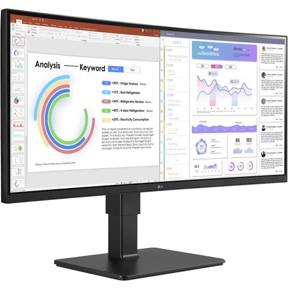 sRGB 3440 LED 1440 Monitor, x Black, HDR10, 34BQ77QB-B 34\" Ultrawide Textured Curved LG