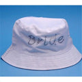 and Reversible White Married Beach in Hat Just Bride