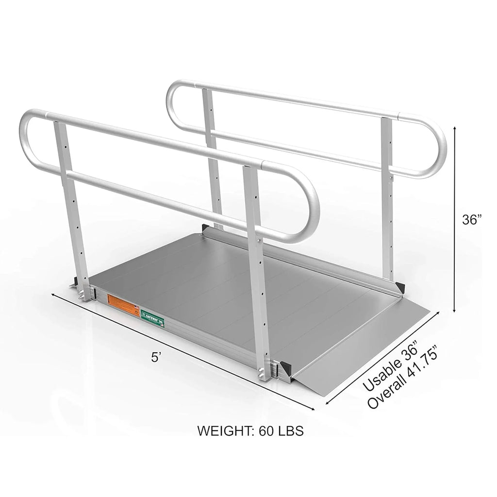 Wheelchair EZ-ACCESS Handrails GATEWAY Foot Line w/2 5 Ramp 3G Portable