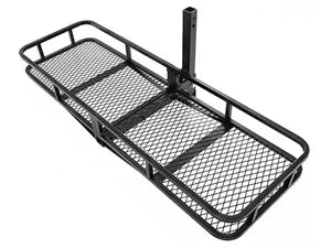 Truck Rack Trailer Folding Hitch Van 60"x21"x6" Rack Rear SUV Hitch Luggage Mount Cargo Hitch 550lbs Carrier Basket Cargo for Receiver Kojem 2"x2"