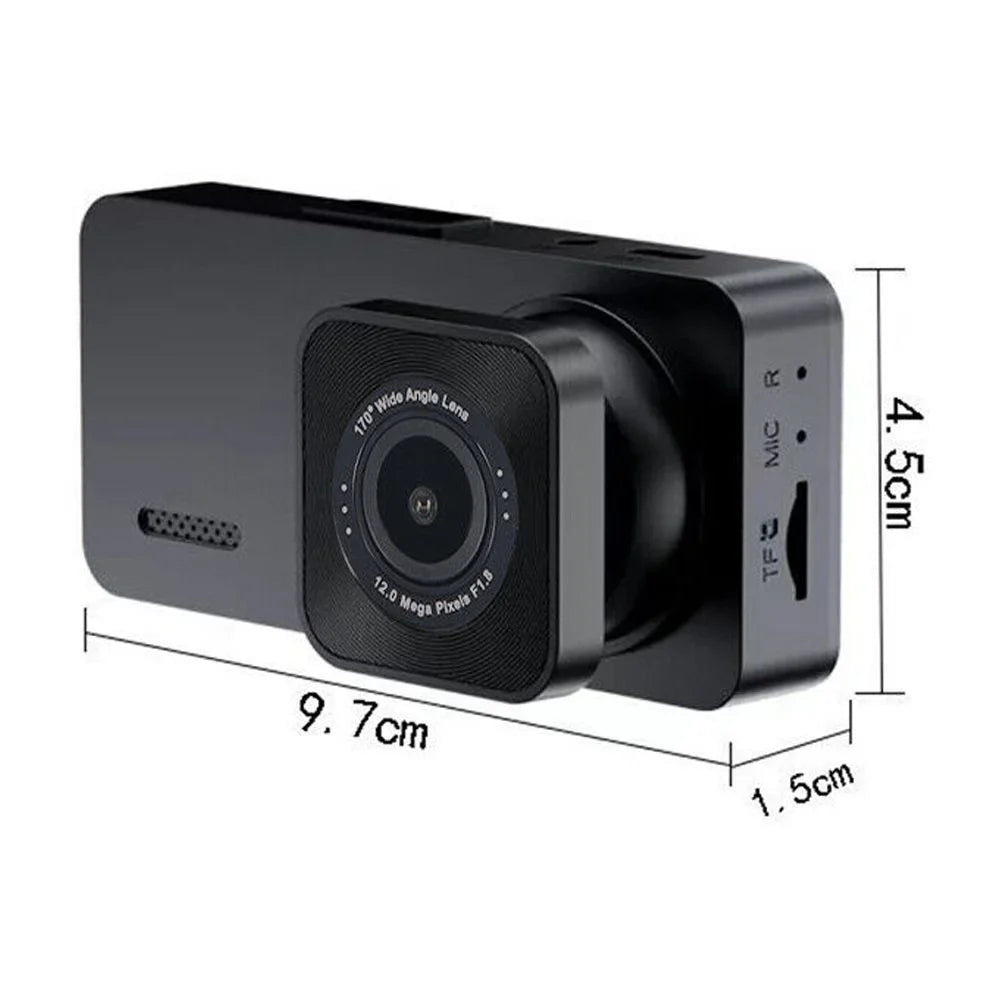 Onemayship Rear DVR Video 3 Inside Front Camera Dash Car Cam Recorder Lens G-Sensor 1080P