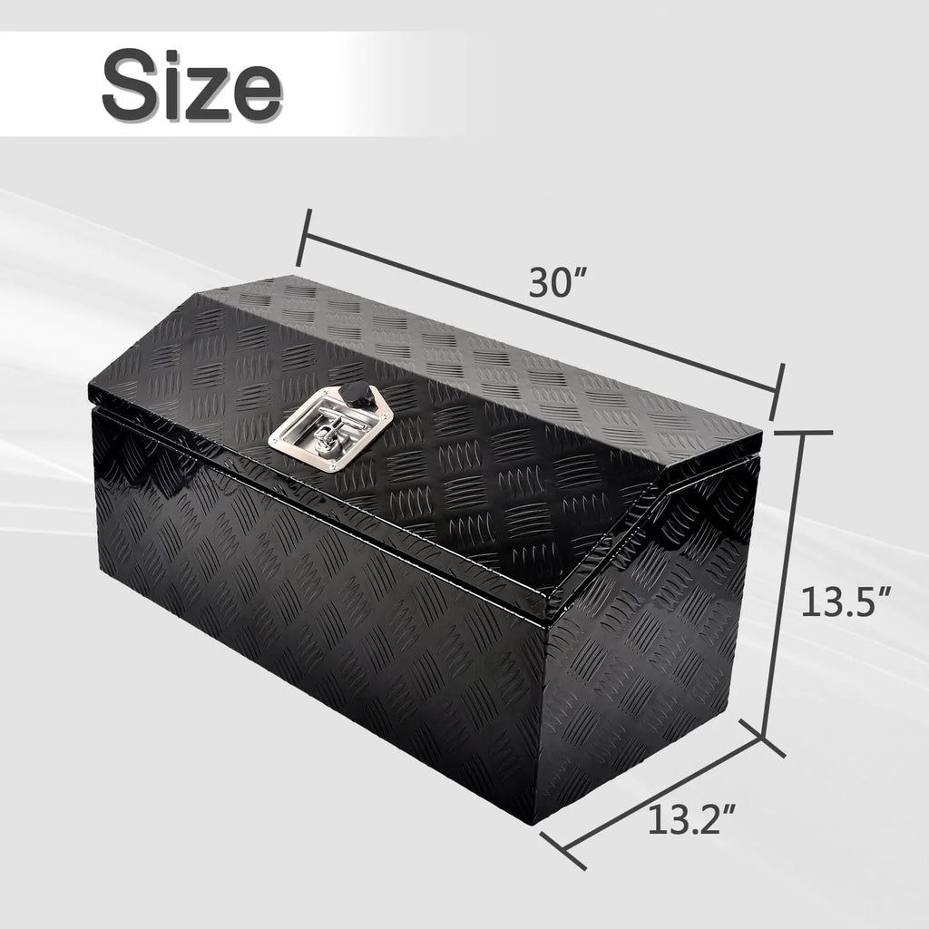 RV Tool FGJQEFG w/ Aluminum Inch Box Tongue 30 Trailer Inch 30x13.2x13.5 Organizer Lock Storage