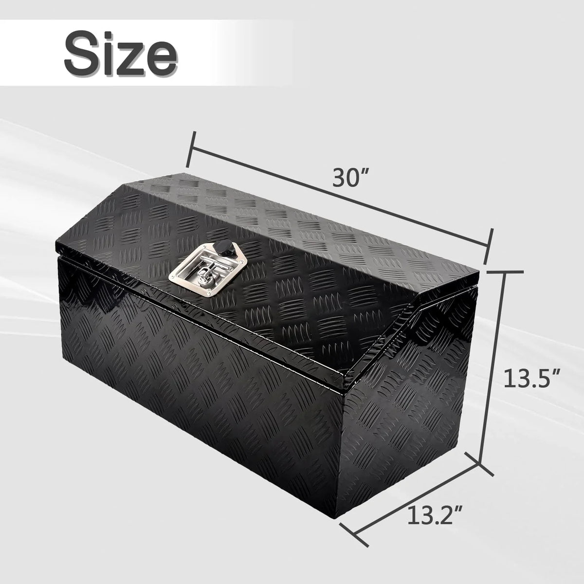 RV Tool FGJQEFG w/ Aluminum Inch Box Tongue 30 Trailer Inch 30x13.2x13.5 Organizer Lock Storage