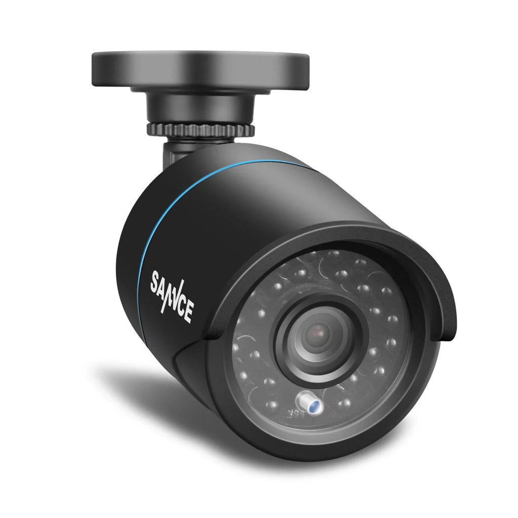 P2P , 720P and Access 1080N Surveillance System Camera (8) CCTV Night Technology/E-Cloud Remote IP66 8CH -No Scan Code Weatherproof Vision DVR HDD SANNCE QR Service, Full Security Cameras,