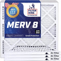 Filters x dimension Actual 4-PACK Furnace 21 Pleated 8 21x21x1 HVAC Filter | 21 Air .75 x MERV | AC |