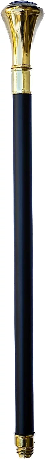 2 Walking Alloy Logo of Square at Cane Piece Top On & Handle, Dividable The Tip Embossed Metal Masonic with 37" 2-Tone Shaped Cane Handle, Compass Base Ball Rubber High Shaft,