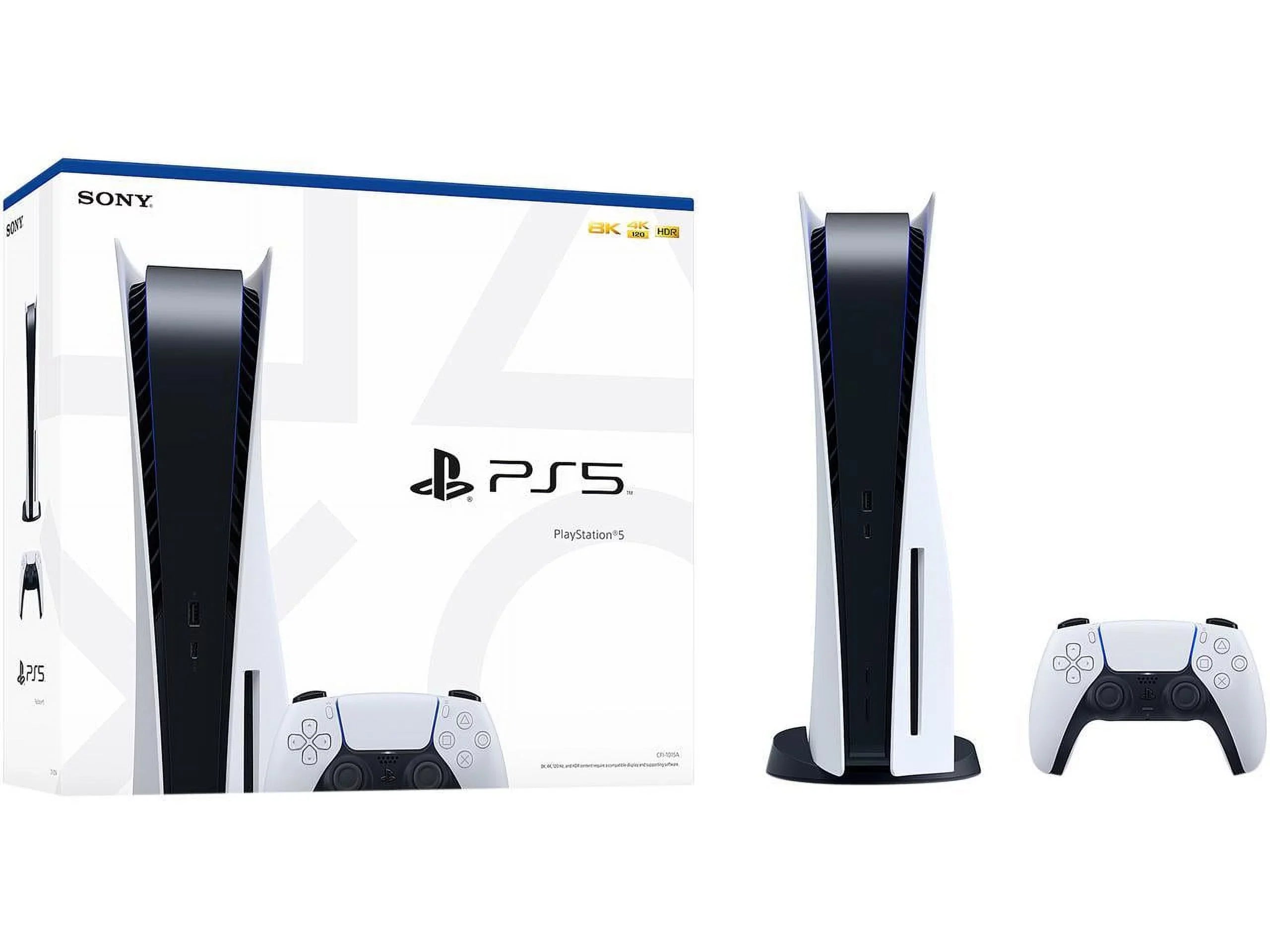 Gaming Extra Charging Station Console (Disc Version) Bundle Controller TEC Dual with PlayStation_PS5 Plus One