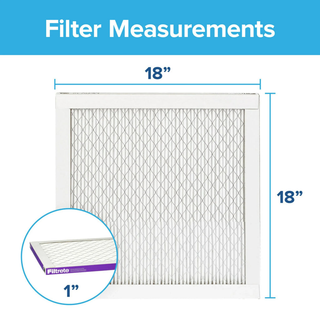 1 Allergen, Bacteria 1500 Air MPR Virus, and Filter, Filter Filtrete 12, MERV 18x18x1