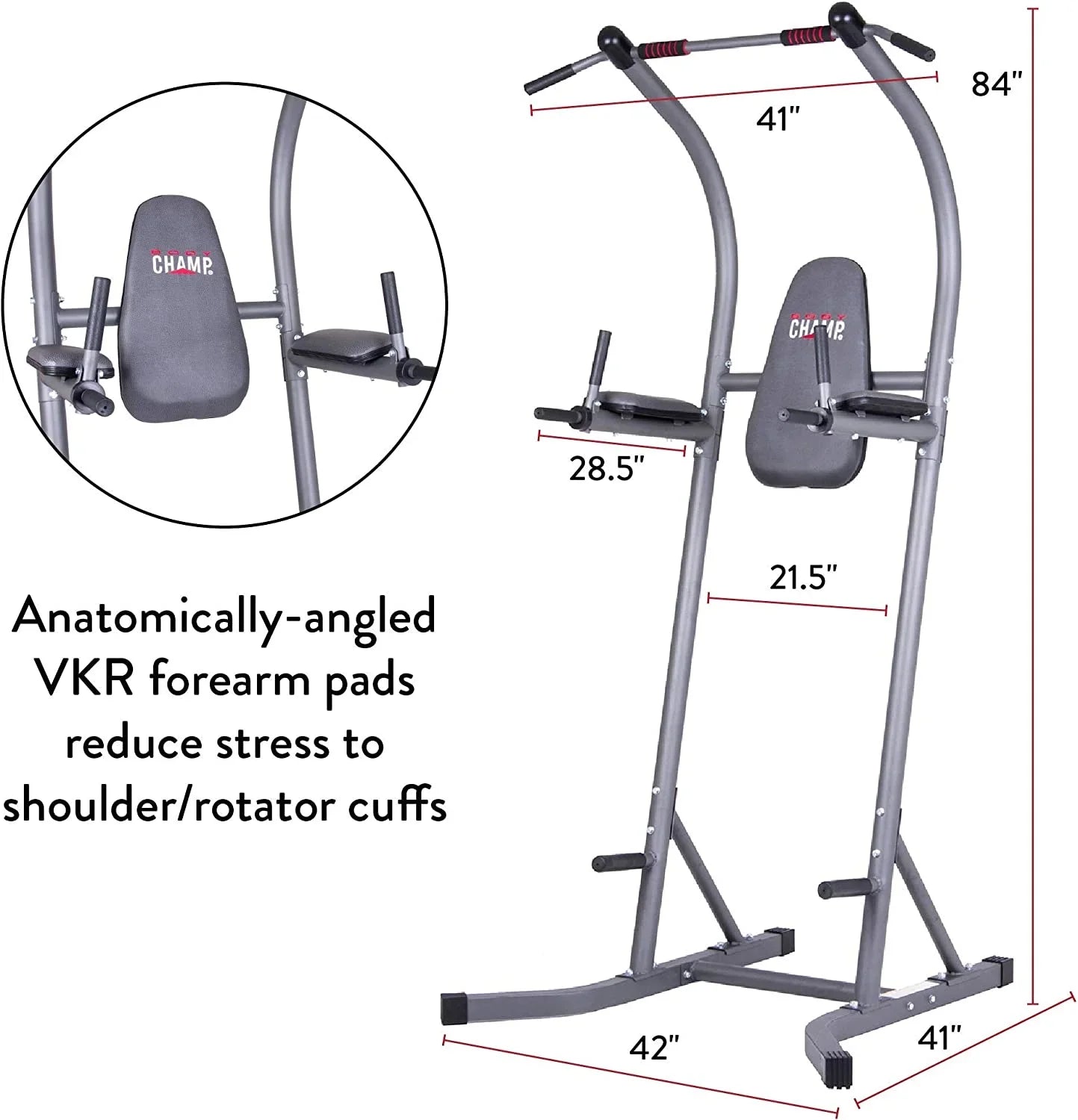 Equipment, PT620 Workout Fitness Indoor Home, Bar For Power Tower, Equipment Station Gym Multi-Use Pull-Up