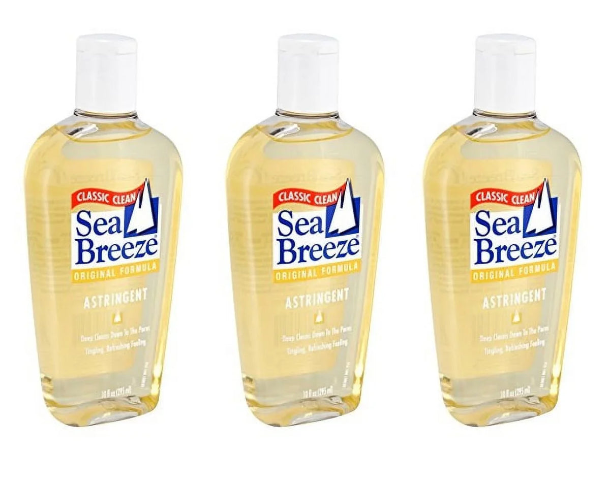 '- Skin Schick (3 Pack) Breeze 10 Formula Sensitive Twin Sea Slim Original Oz ST Astringent + for