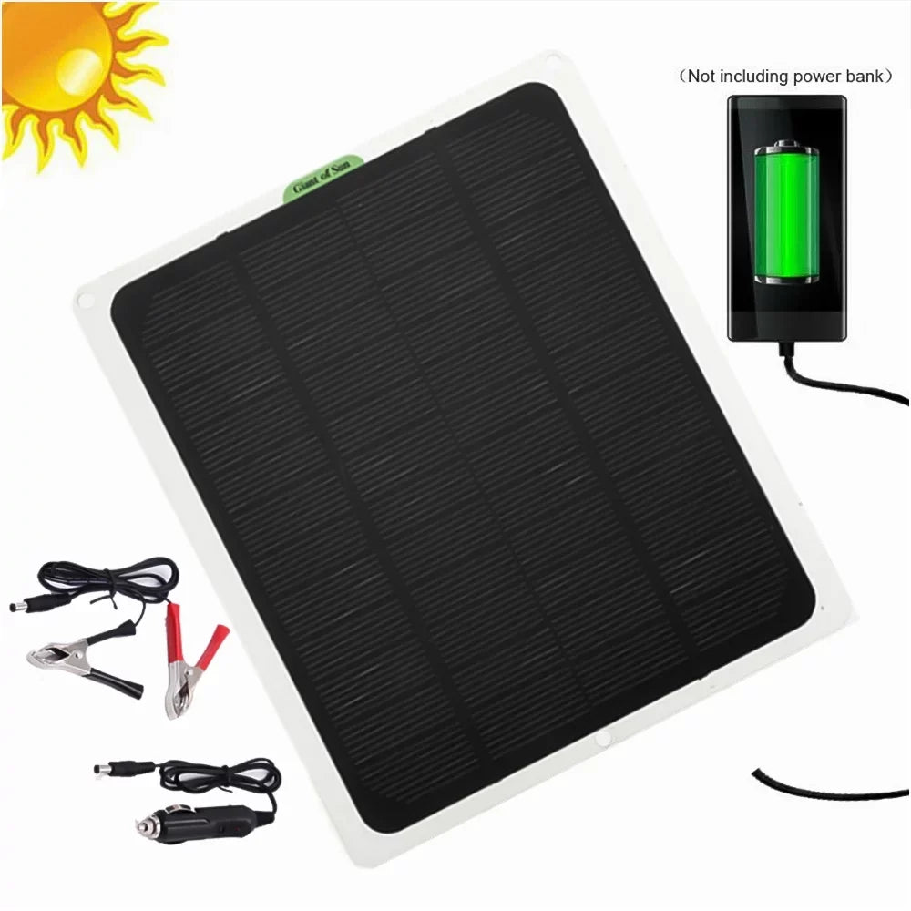 Charger 22W Carabiners,1 clip,1x Alligator Panel,12V/5V Trickle Charger Cigarette Boat RV Kit 2x Car Battery lighter,2 DFITO mountaineering Solar W/ bag,1 Fast Charger,Maintainer
