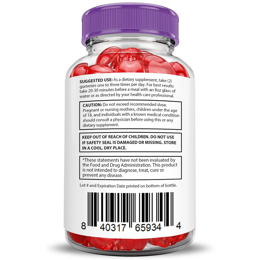 Extreme (2 Pack) ACV Gummys Gummies Supplement 120 Slim 2000mg Dietary Pure Keto