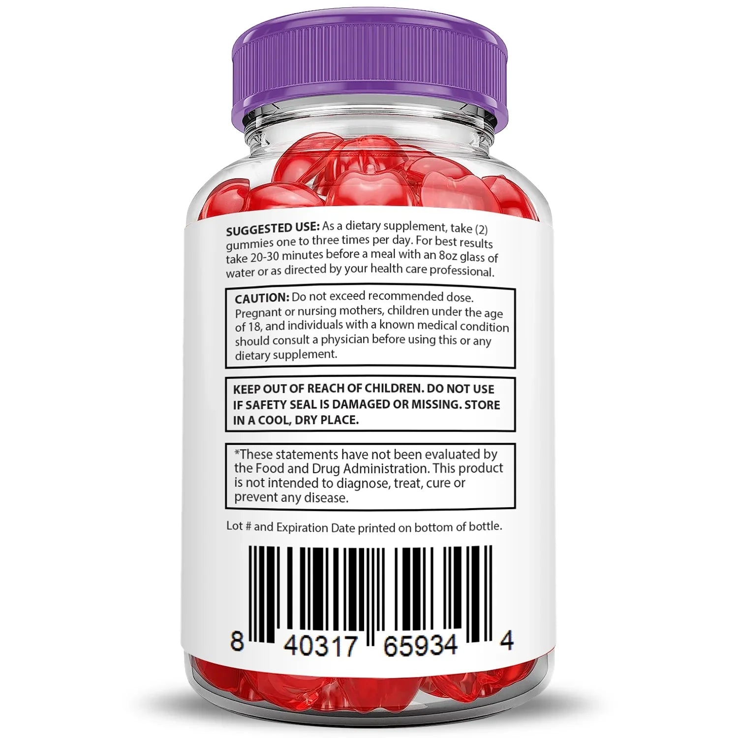Extreme (2 Pack) ACV Gummys Gummies Supplement 120 Slim 2000mg Dietary Pure Keto