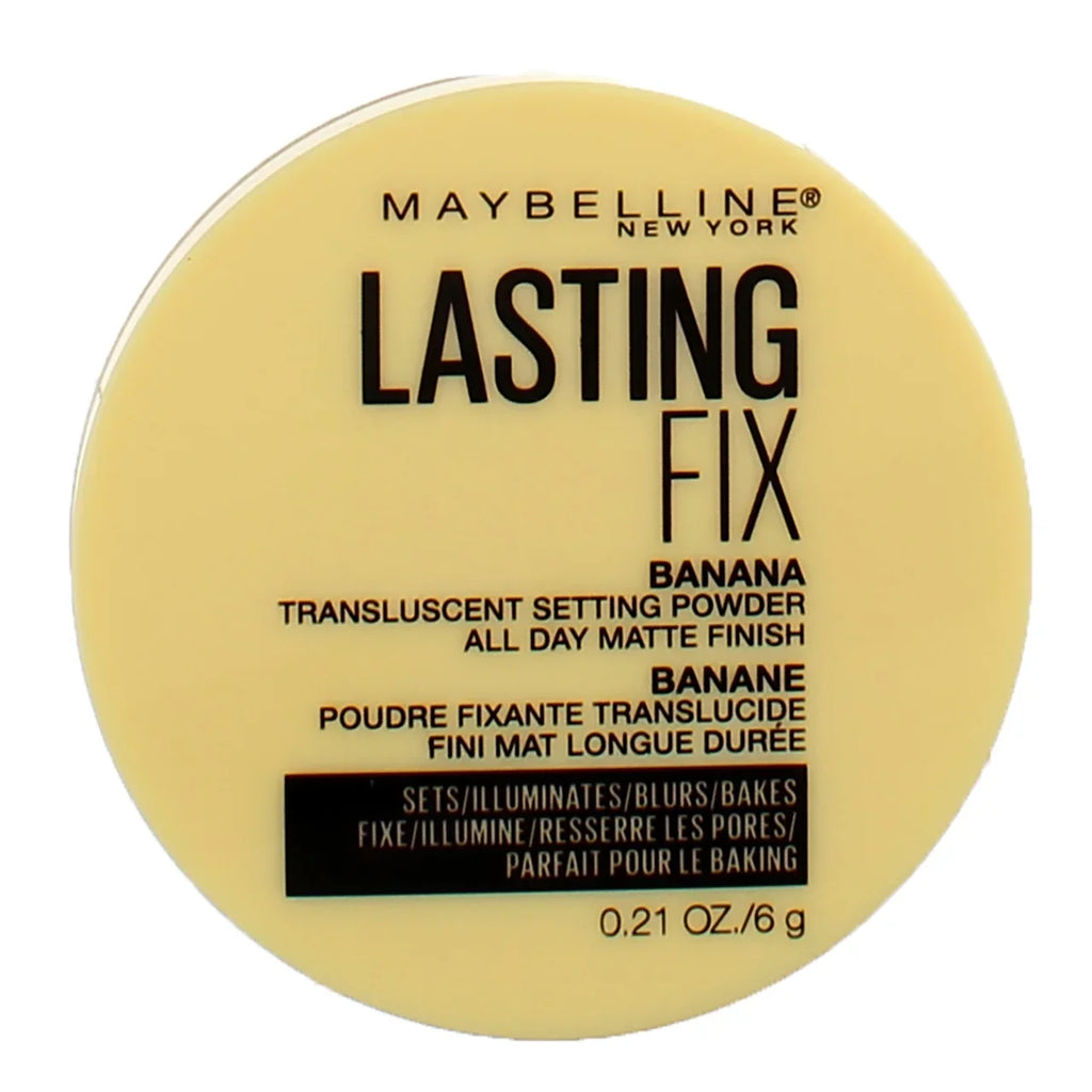 (Pack Powder, 4) of Fix Maybelline OZ Setting Banana Makeup Loose Powder 0.21 Lasting Banana