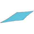 (Like Pre-Owned New) ladies cashmere scarf triangle silk Hermes blue HERMES