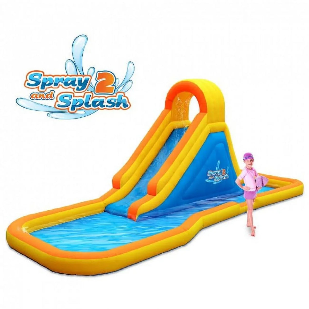 2 Inflatable W Zone Spray Area Splash Slide N Splash liquid Blast