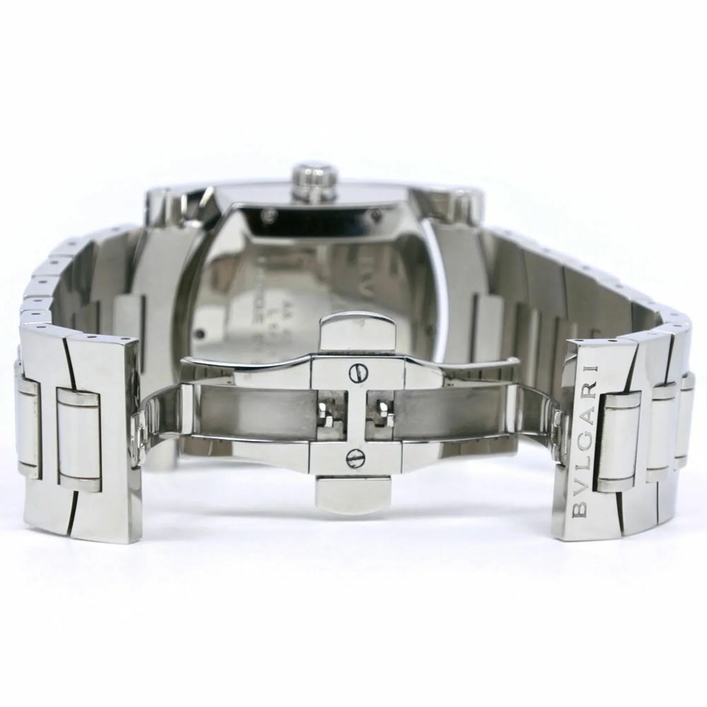 Automatic Watch Stainless Steel Navy AA48S Men's Silver Dial Bvlgari Pre-Owned Ashoma (Good)