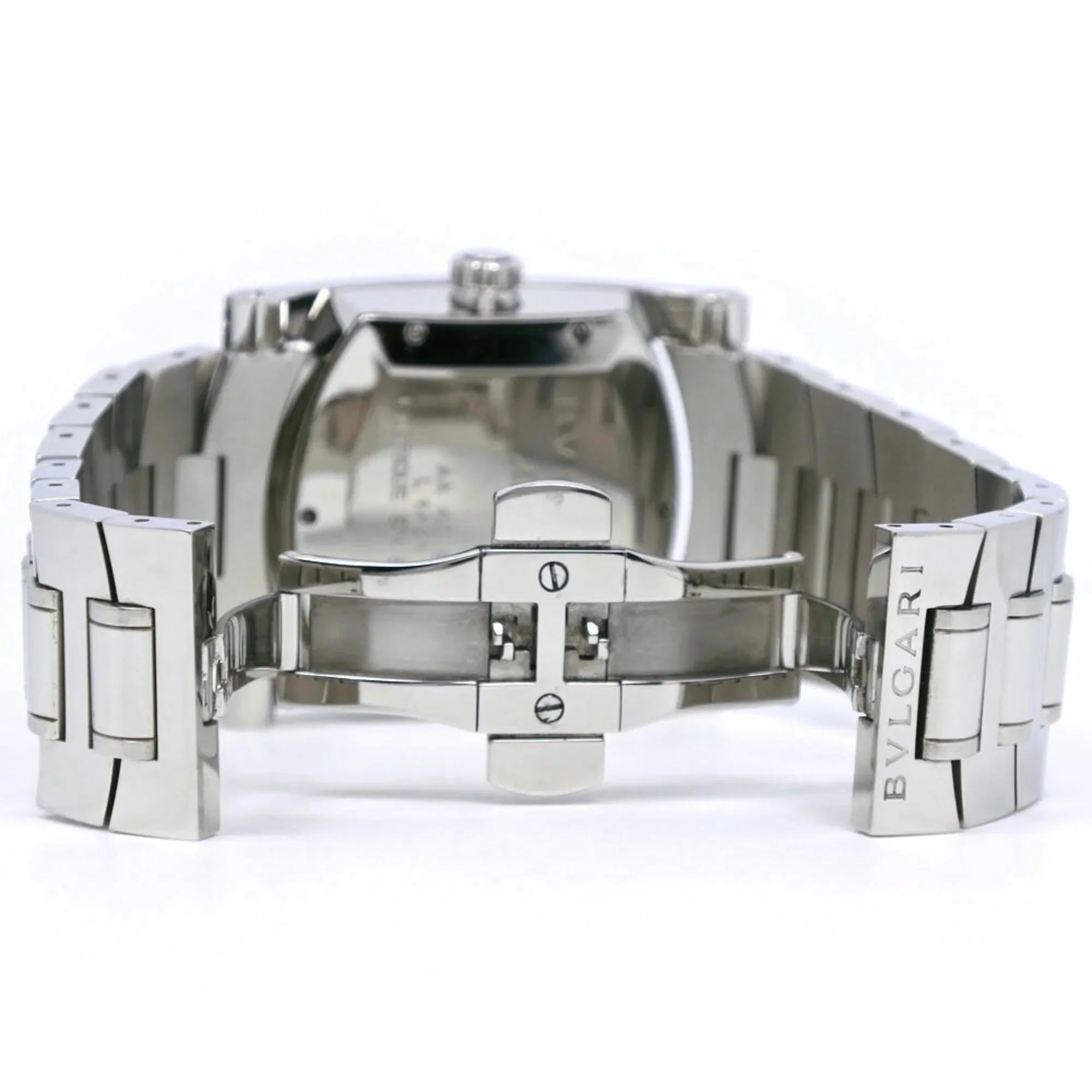Automatic Watch Stainless Steel Navy AA48S Men's Silver Dial Bvlgari Pre-Owned Ashoma (Good)
