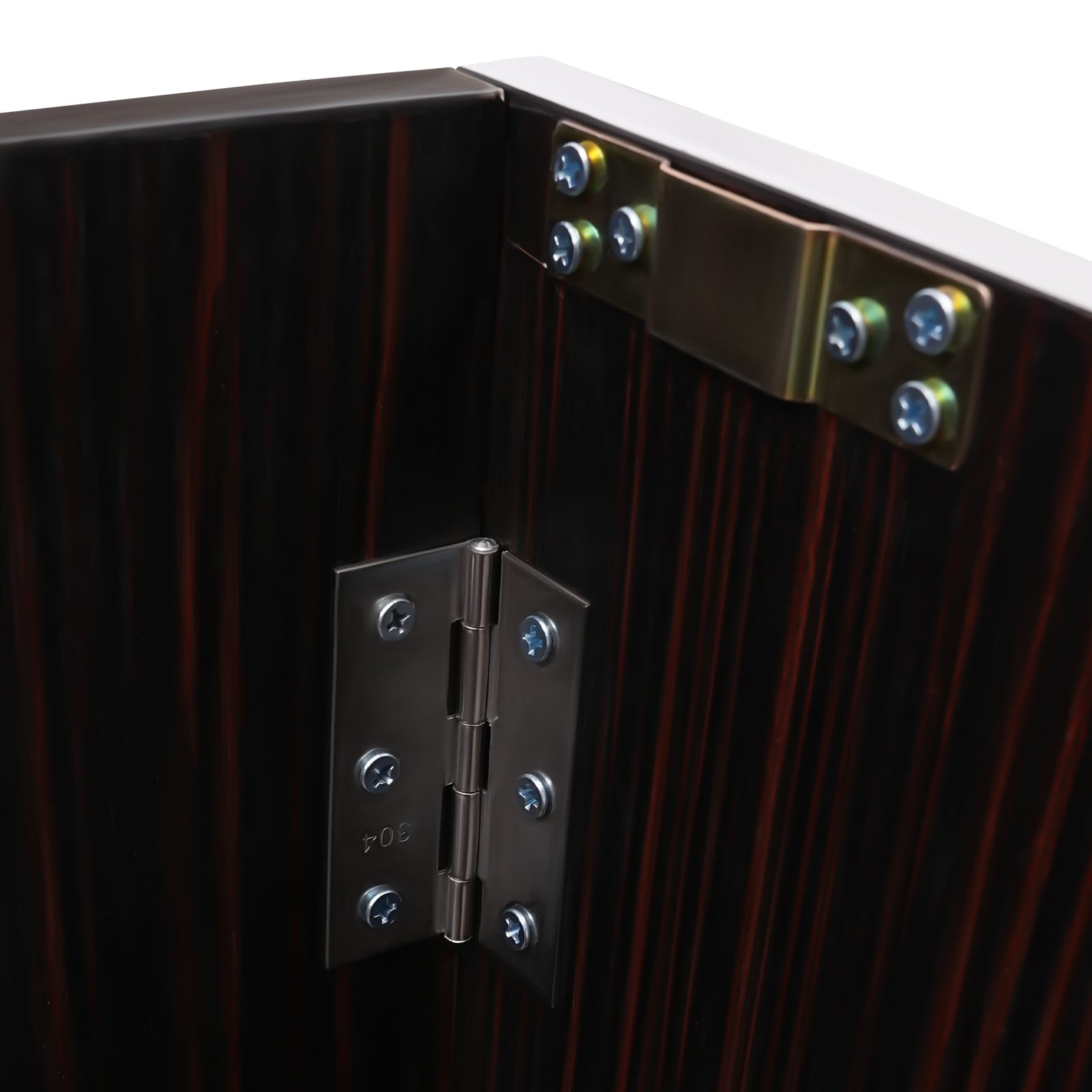 19.5x47.75x42.75in Cabinet Foldable Event TOOL1SHOoo bar Brown Edging with Black Portable Aluminum