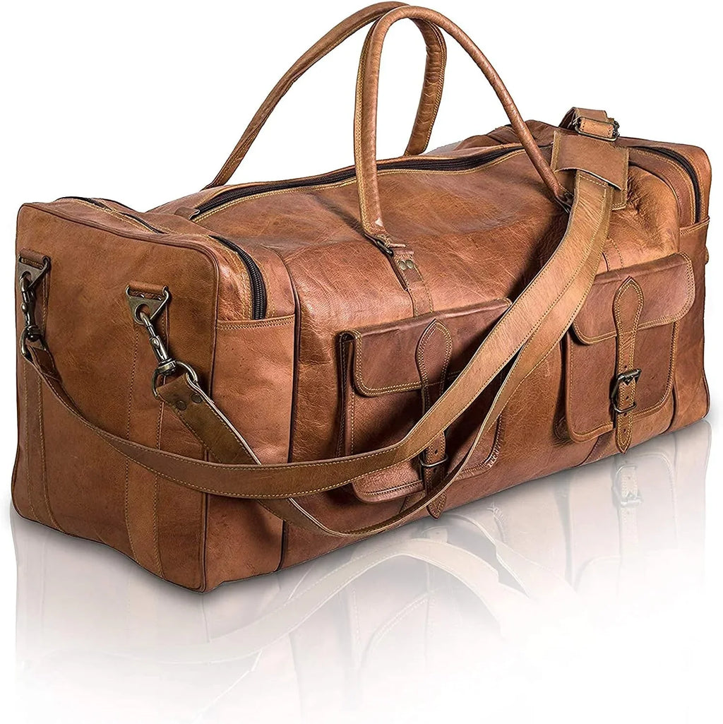 Rajeriya-32 | Bag for Men Duffel Sports Duffel for Bag Men Large Gym | Carryon Travel and Weekender Overnight Bag | Women inch Bag Leather Holdall Luggage
