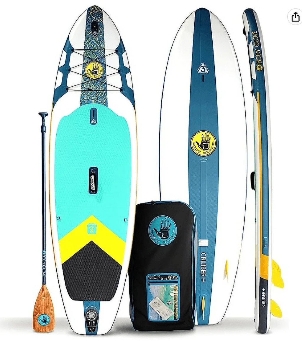 Paddle Cruiser Glove White/Blue Inflatable Up Stand Body Package, Board