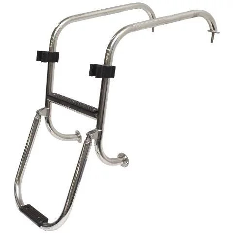 Basscat Boat Ladder Boarding Folding | Stainless 49503 Polished Steel 2-Step