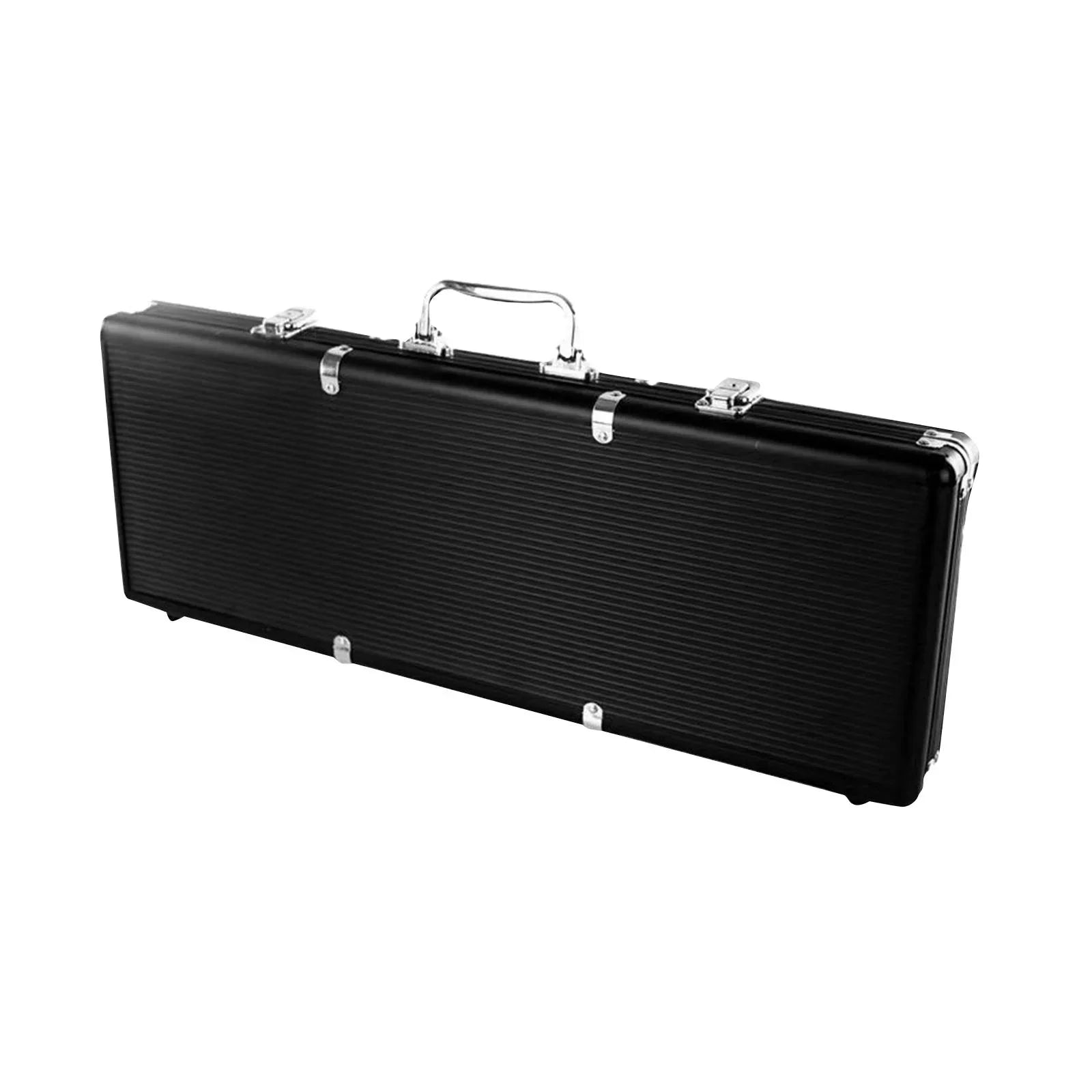 Solid Thicken Aluminum Suitcase Alloy Chip Almencla Case Black Carrying Capacity High Box