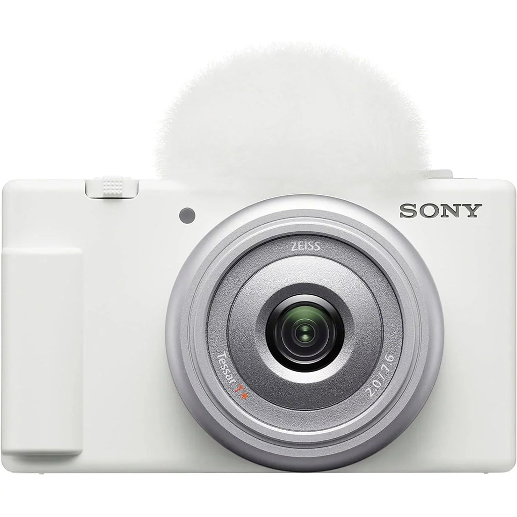 with White ZV-1F & Camera 4K Content Vloggers Vlog Creators Bundle ZV-1F/W 20.1MP for Video and