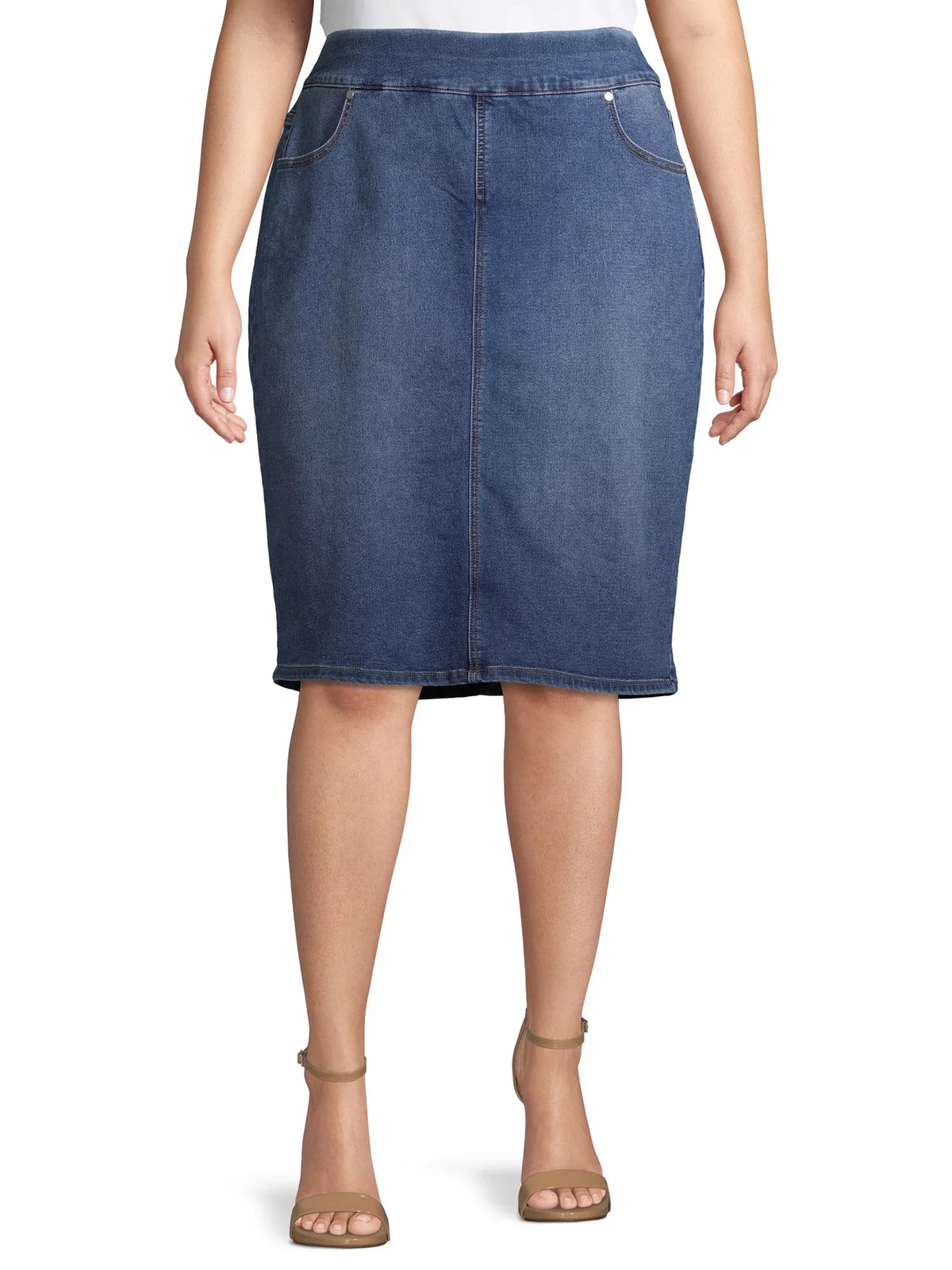 Skirt Denim dimension Plus Pull-On Alivia Women's