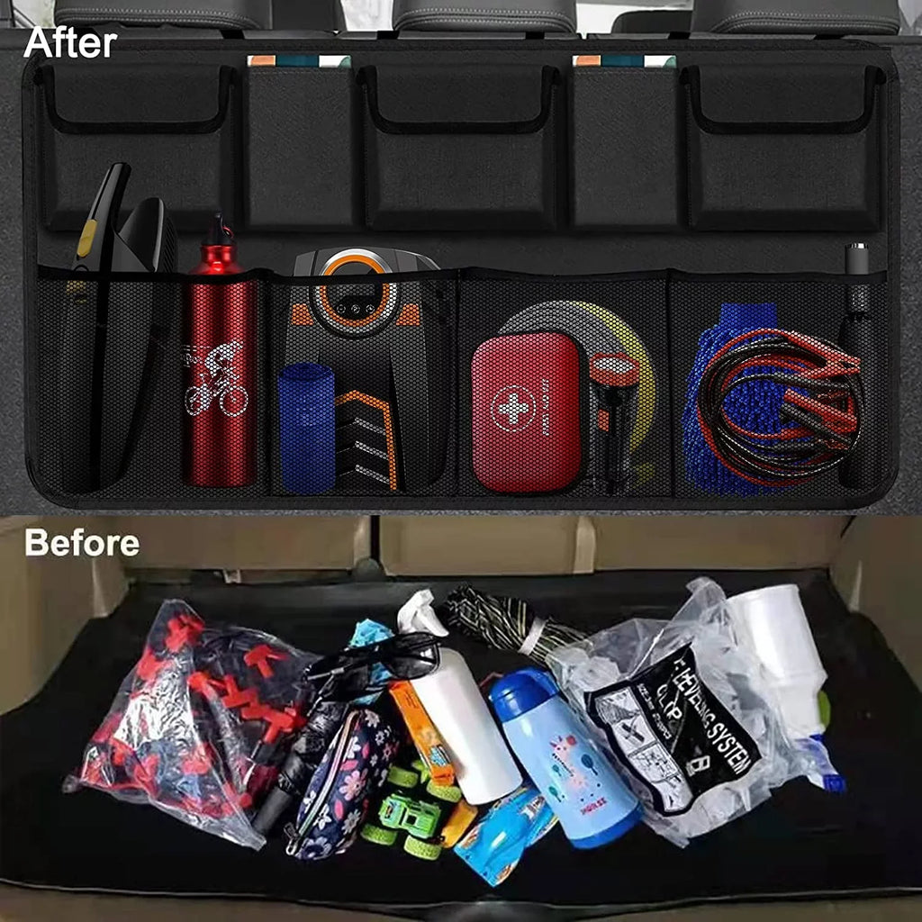 Organizer, Capacity Bag Backseat SUV,Truck,V Trunk Organizer Storage -Trunk with Organizer 9 Super Large Hanging Car for