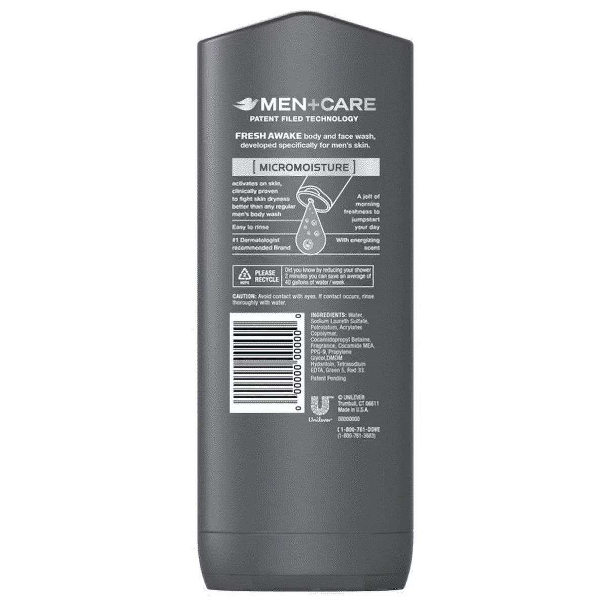 Pack Clean oz, Dove Men+Care Wash Micro Comfort Body Face 6 13.5 of Moisture