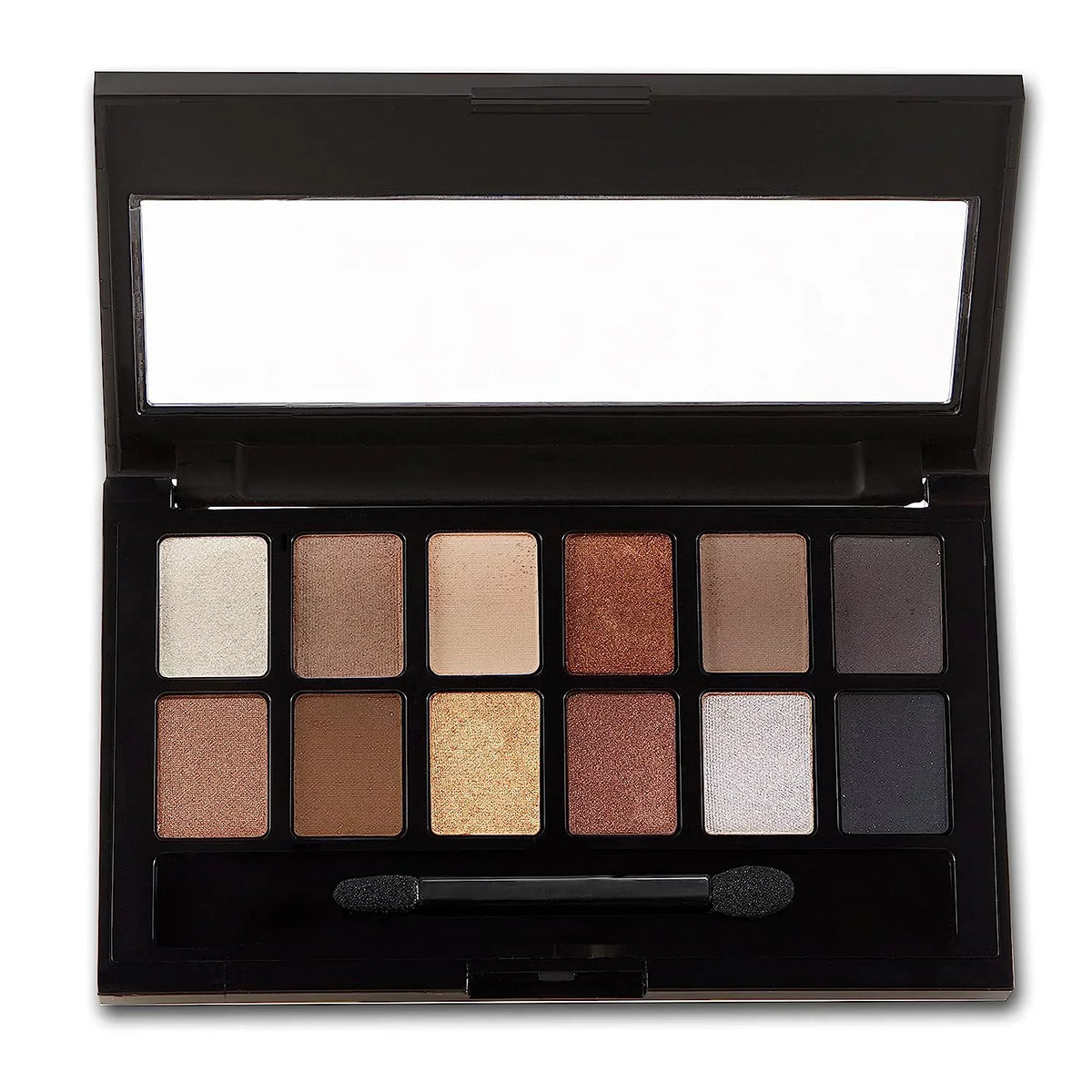 Powder, Blendable Nudes Eyeshadow Palette Pigmented Makeup, 1 The Shimmer Maybelline Count 12 and Shades, Matte