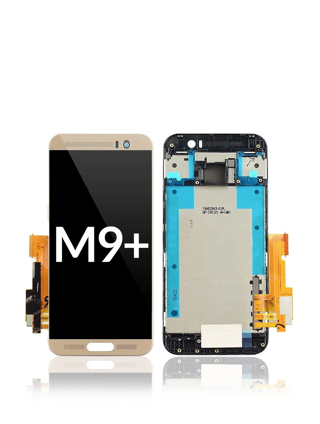 Frame (Gold) Assembly For HTC LCD M9 Plus Replacement With Compatible