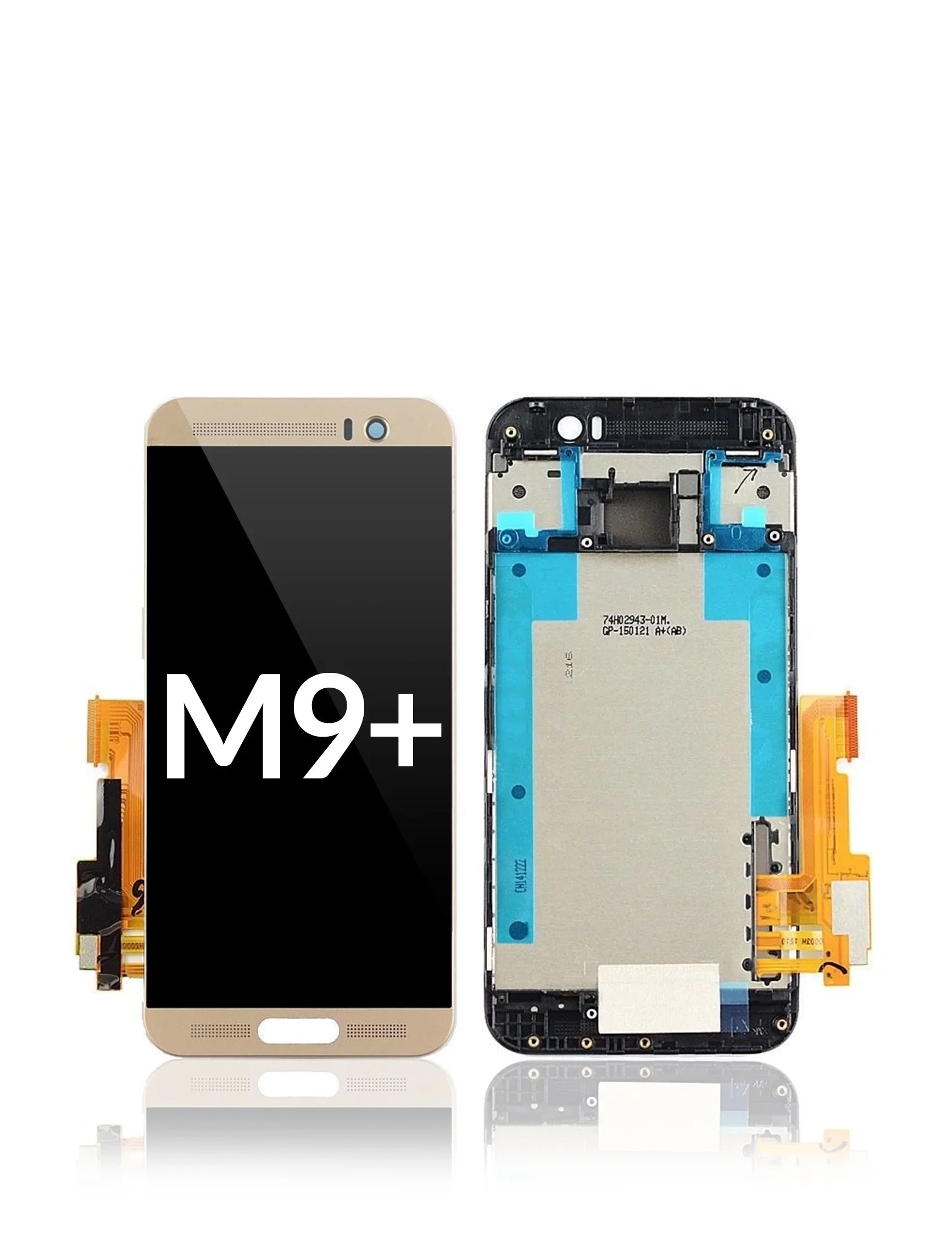 Frame (Gold) Assembly For HTC LCD M9 Plus Replacement With Compatible
