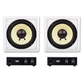 Pack Flush Speaker and Amps 10" Mount with Subwoofers 2 Acoustic HD-S10 Audio