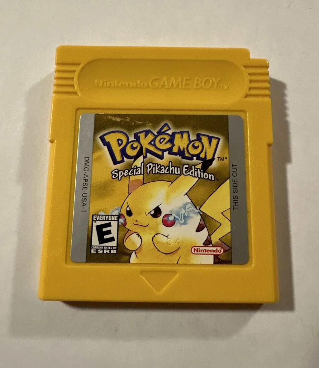 Pokemon Gameboy Nintendo Edition Special Yellow Authentic Pikachu