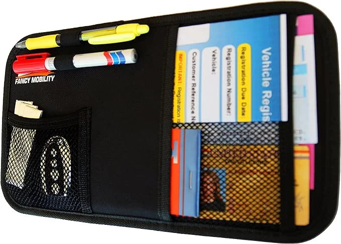 & Registration Pack) Fancy Visor (2 Document - Car, Truck, Organizer Trip Storage Driver Car for Auto - 5Year + Gift Insurance Pouch Accessories Sun SUV Warranty Mobility Holder Road - Essentials Any