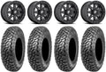 Fuel Tires Ranger XT 15" Sportsman Bdlk RZR RAZR 33" Wheels Maverick Bk