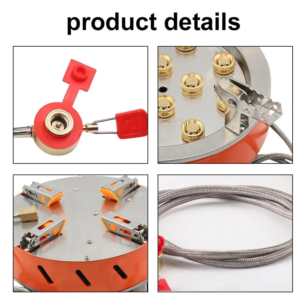 Stove, Ignition, 12 Piezo Adjustable Core Camping Zyzy Valve Windproof Backpacking with Stove
