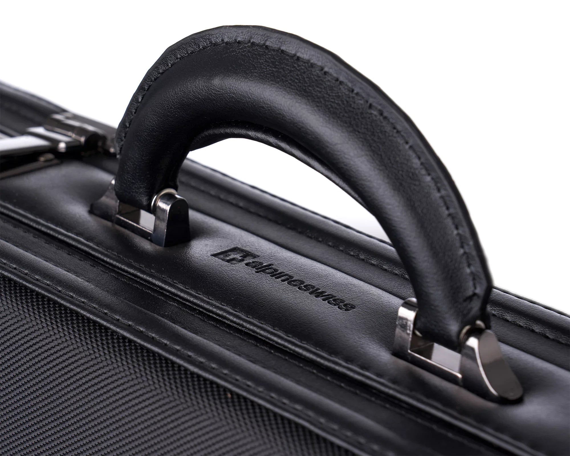 Expandable Lock Attache Hard Alpine Swiss Dual Case Combination Side Briefcase