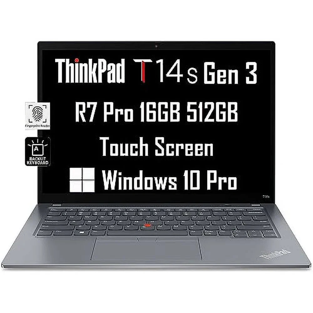Laptop, i7-1185G7)) 3-Yr ThinkPad FHD 16GB SSD, 6850U, 14" Backlit, Touchscreen T14s RAM, Pro Webcam, 10 512GB Beat (AMD 3 / Fingerprint, WRT, 11 Gen Business Ryzen Pro (8-Core FHD+ 7 Win